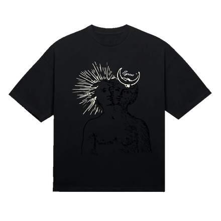 BLACK DUALITY T SHIRT MADE BY EGRESS*VISION